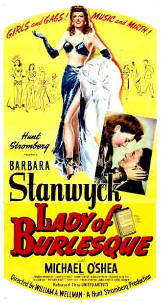 Image result for Lady of Burlesque 1943 poster